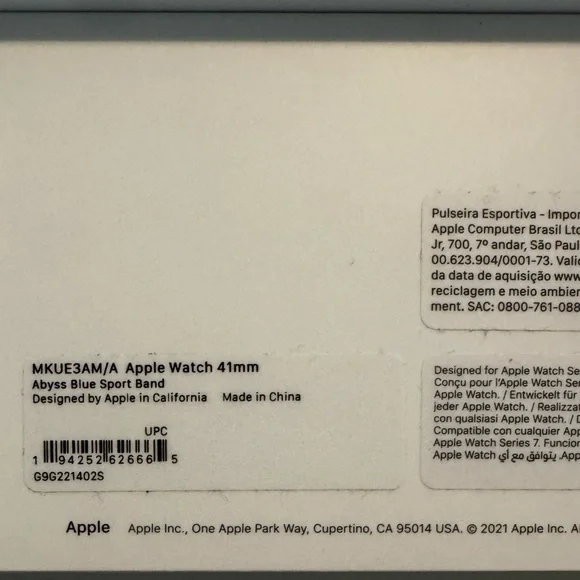 Rose Gold Apple Watch SE 40MM with Abyss Blue Sport Band + Extra Bands - Picture 7 of 8